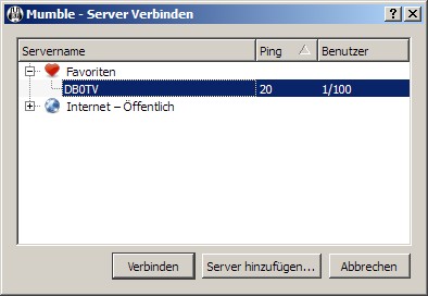 Server/Verbinden